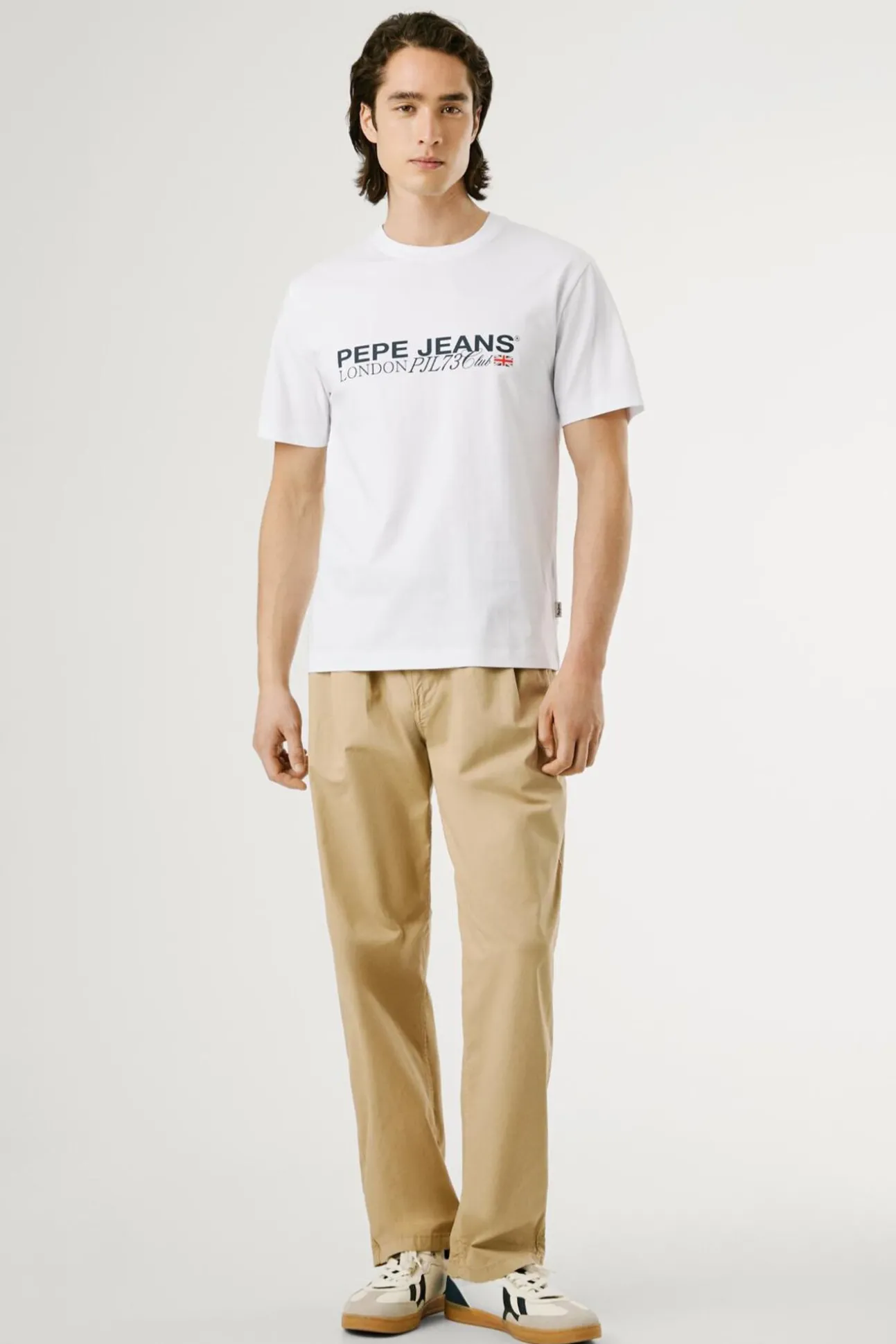 Camiseta estampada com logotipo de corte regular