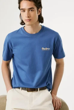 Camiseta estampada com logotipo de corte regular