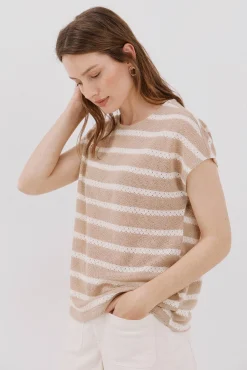 Camiseta estruturada riscas