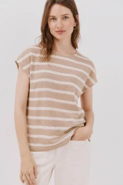 Camiseta estruturada riscas