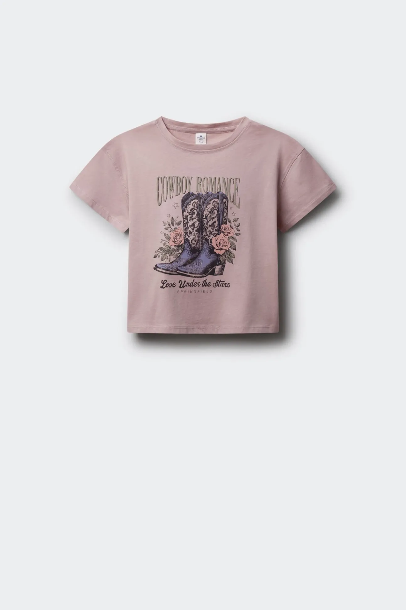 Camiseta feminina com botas de cowboy