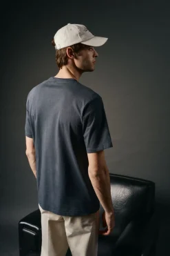 Camiseta gráfica lavada