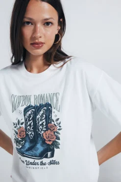 Camiseta gráfica ocidental