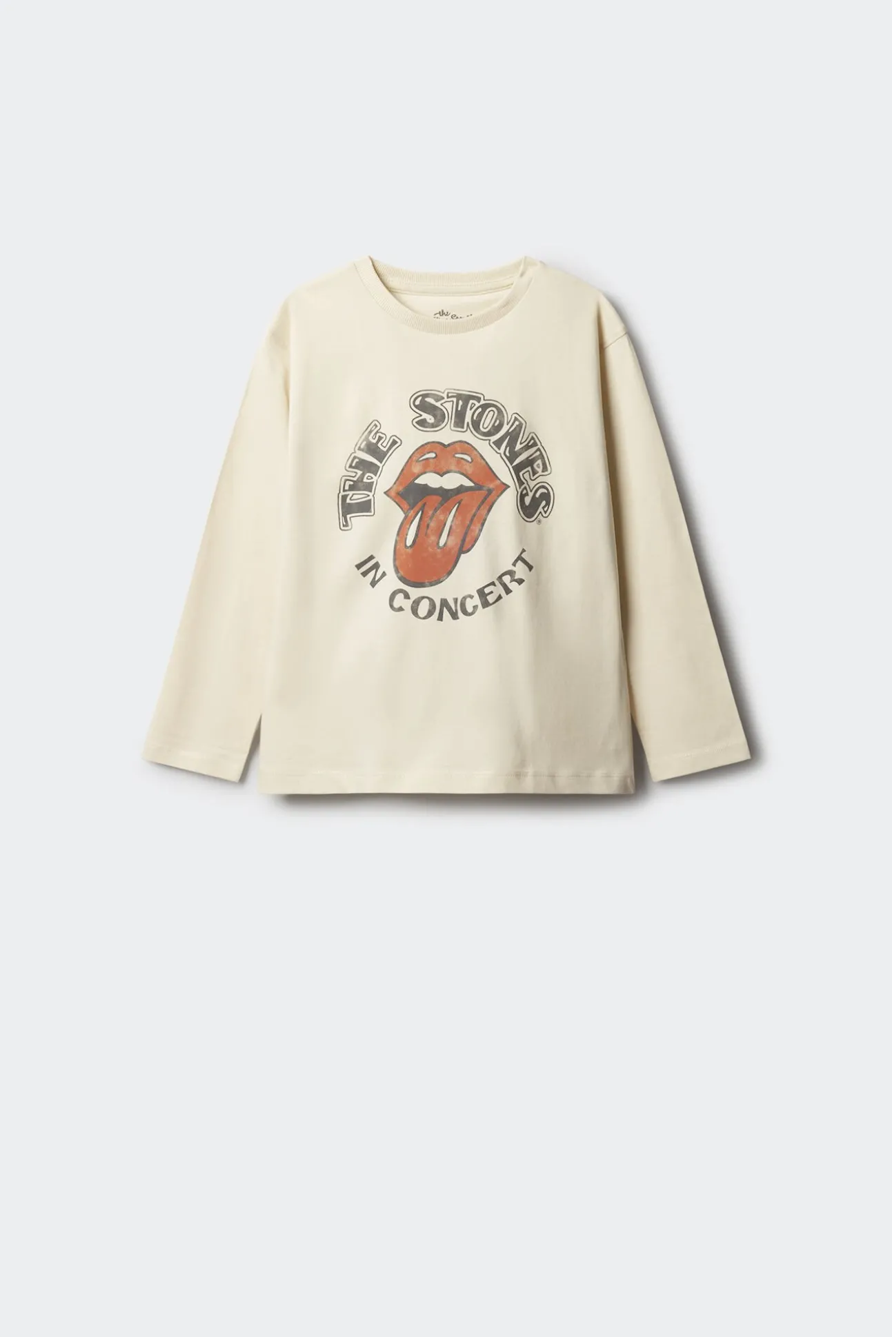 Camiseta infantil de manga comprida dos Rolling Stones