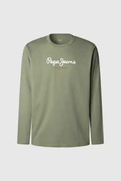 Camiseta manga comprida com logo