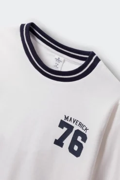 Camiseta manga comprida Maverick para menino