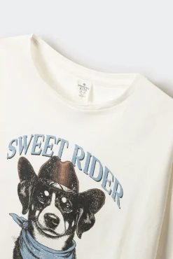 Camiseta manga comprida para cachorro