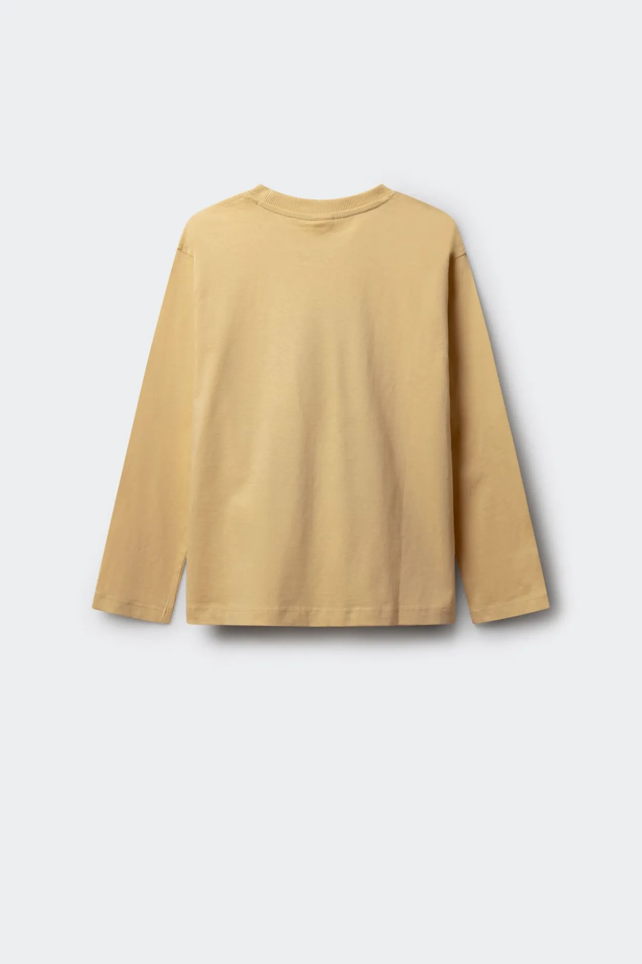 Camiseta manga comprida árvore amarela para meninos
