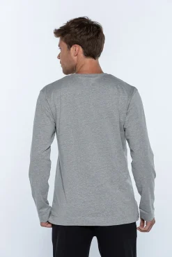 Camiseta masculina de manga comprida
