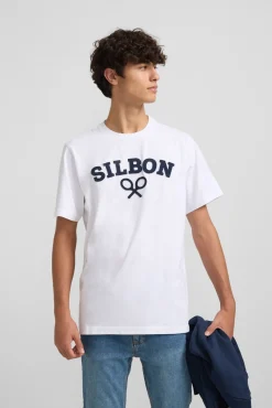 Camiseta raquete Silbon meia