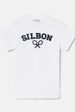 Camiseta raquete Silbon meia