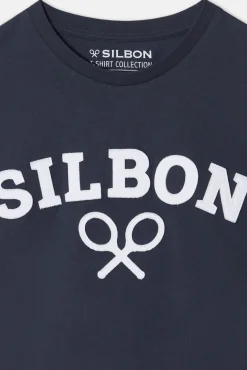 Camiseta raquete Silbon meia