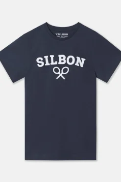 Camiseta raquete Silbon meia