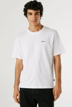 Camiseta Regular Fit com Logotipo Bordado