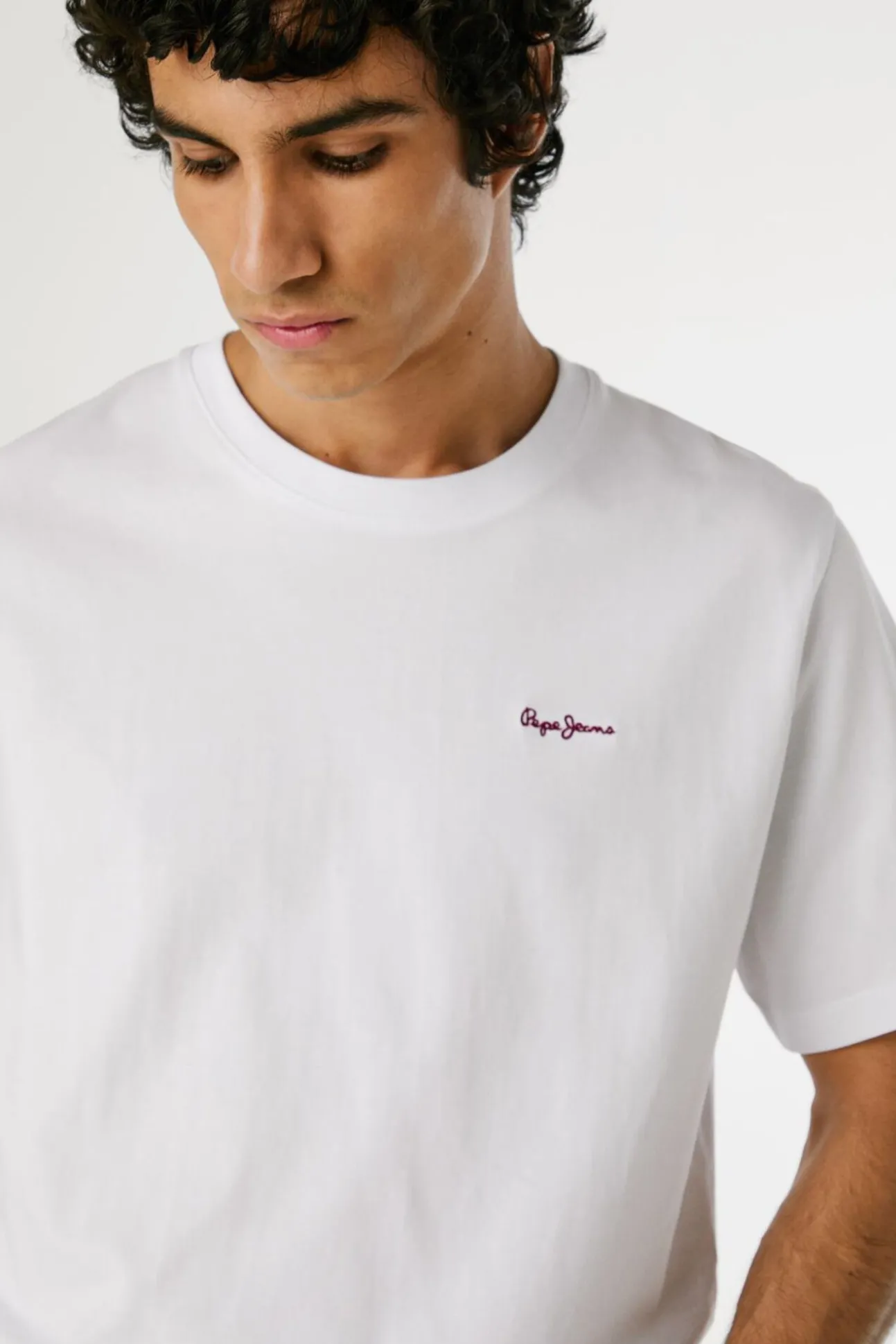 Camiseta Regular Fit com Logotipo Bordado