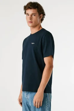 Camiseta Regular Fit com Logotipo Bordado