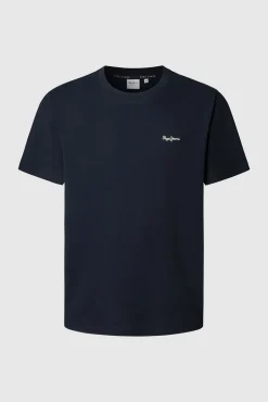 Camiseta Regular Fit com Logotipo Bordado
