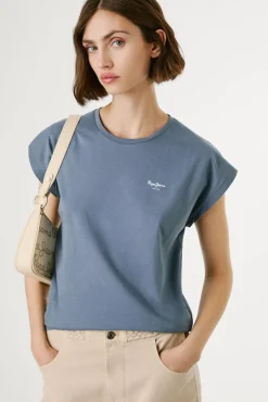 Camiseta Slim Fit com Logotipo Estampado