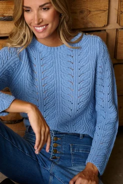 Camisola azul claro da Riva