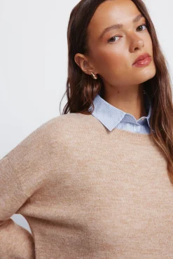 Camisola camisa combinada