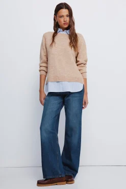 Camisola camisa combinada
