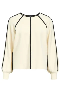 Camisola com acabamento contrastante