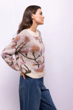 Camisola com estampado floral