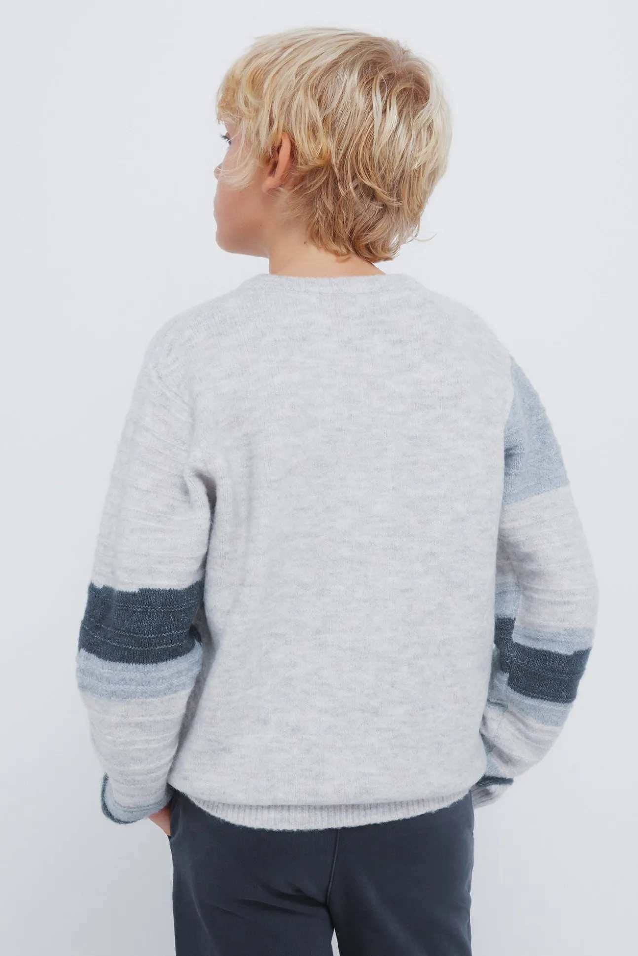 Camisola com figuras geométricas para meninos