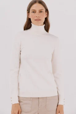 Camisola com gola alta