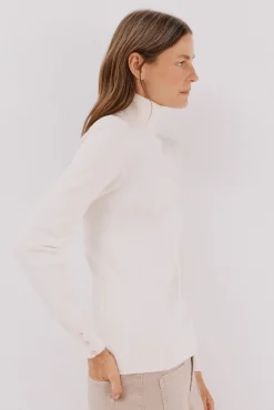 Camisola com gola alta
