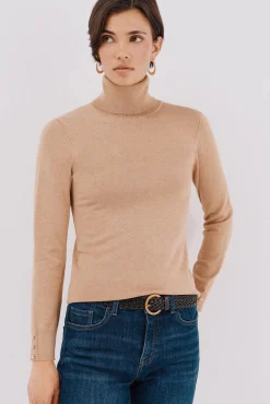 Camisola com gola alta