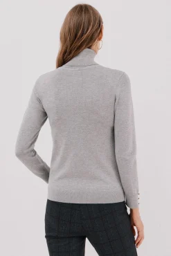 Camisola com gola alta
