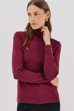 Camisola com gola alta