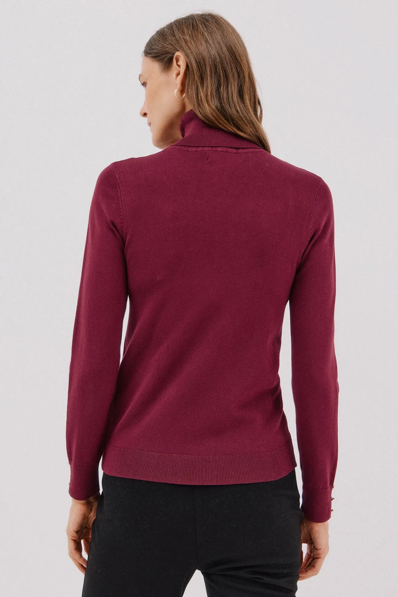 Camisola com gola alta