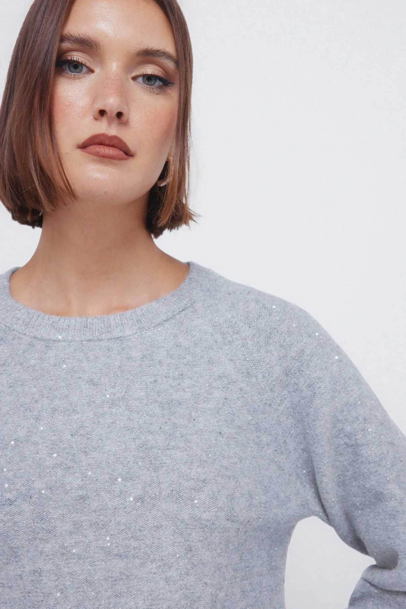 Camisola com lantejoulas