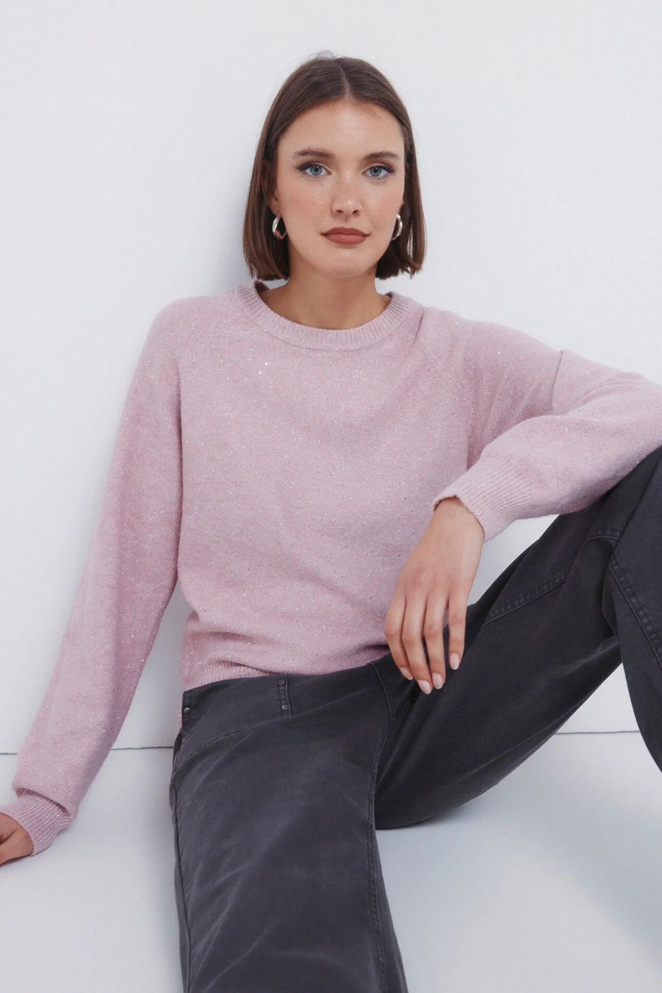 Camisola com lantejoulas