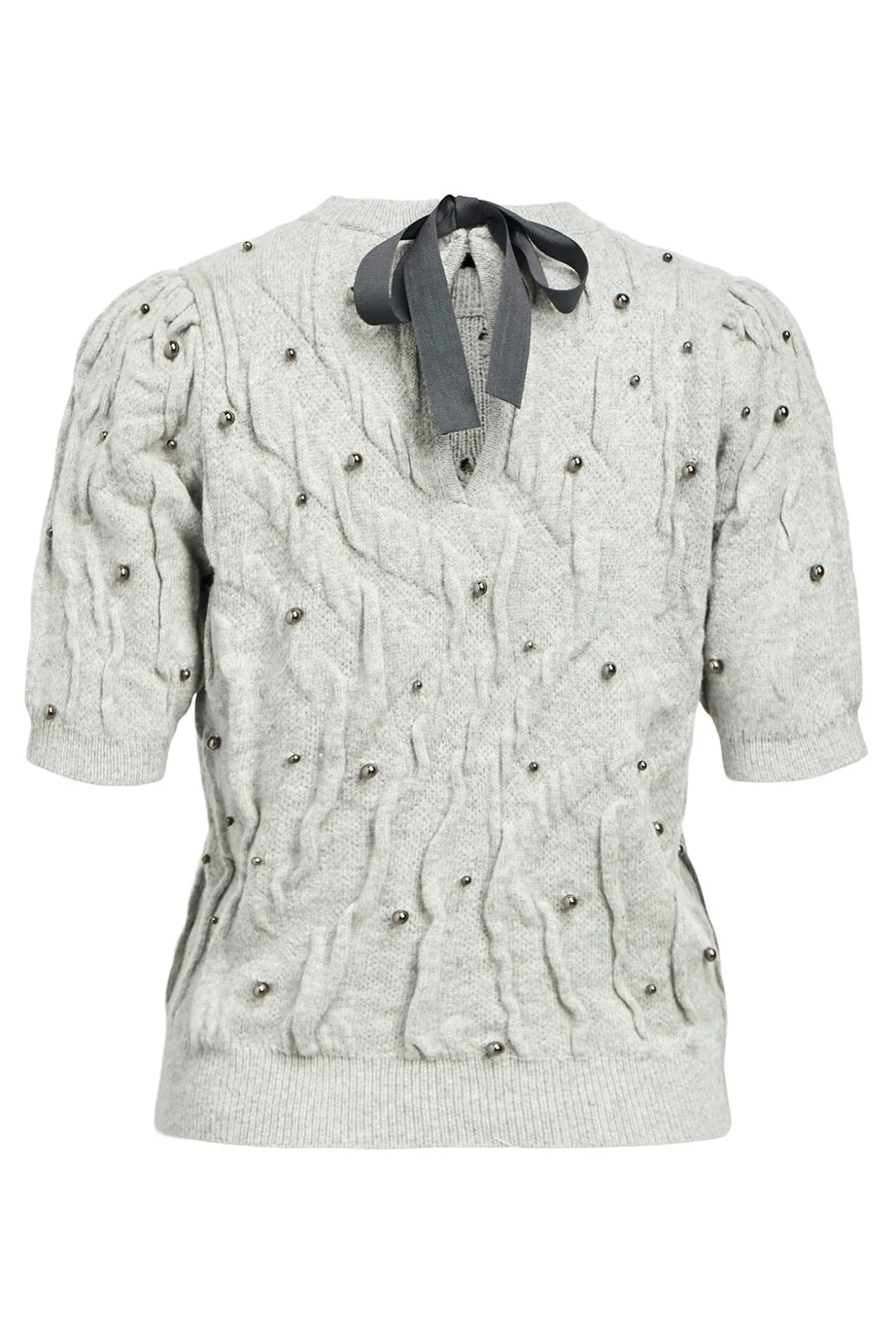 Camisola com oitos e pérolas