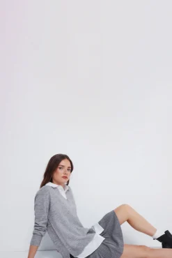 Camisola de camisa combinada