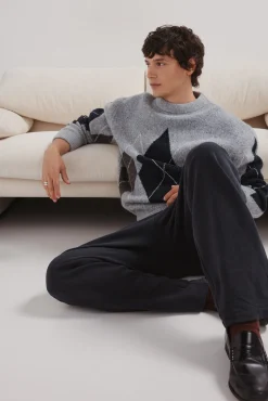 Camisola de fantasia com padrão de diamante