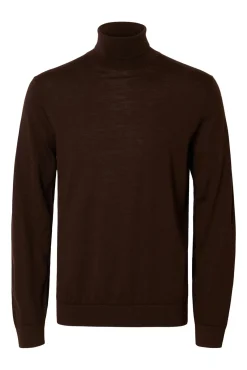 Camisola de gola alta 100% lã merino