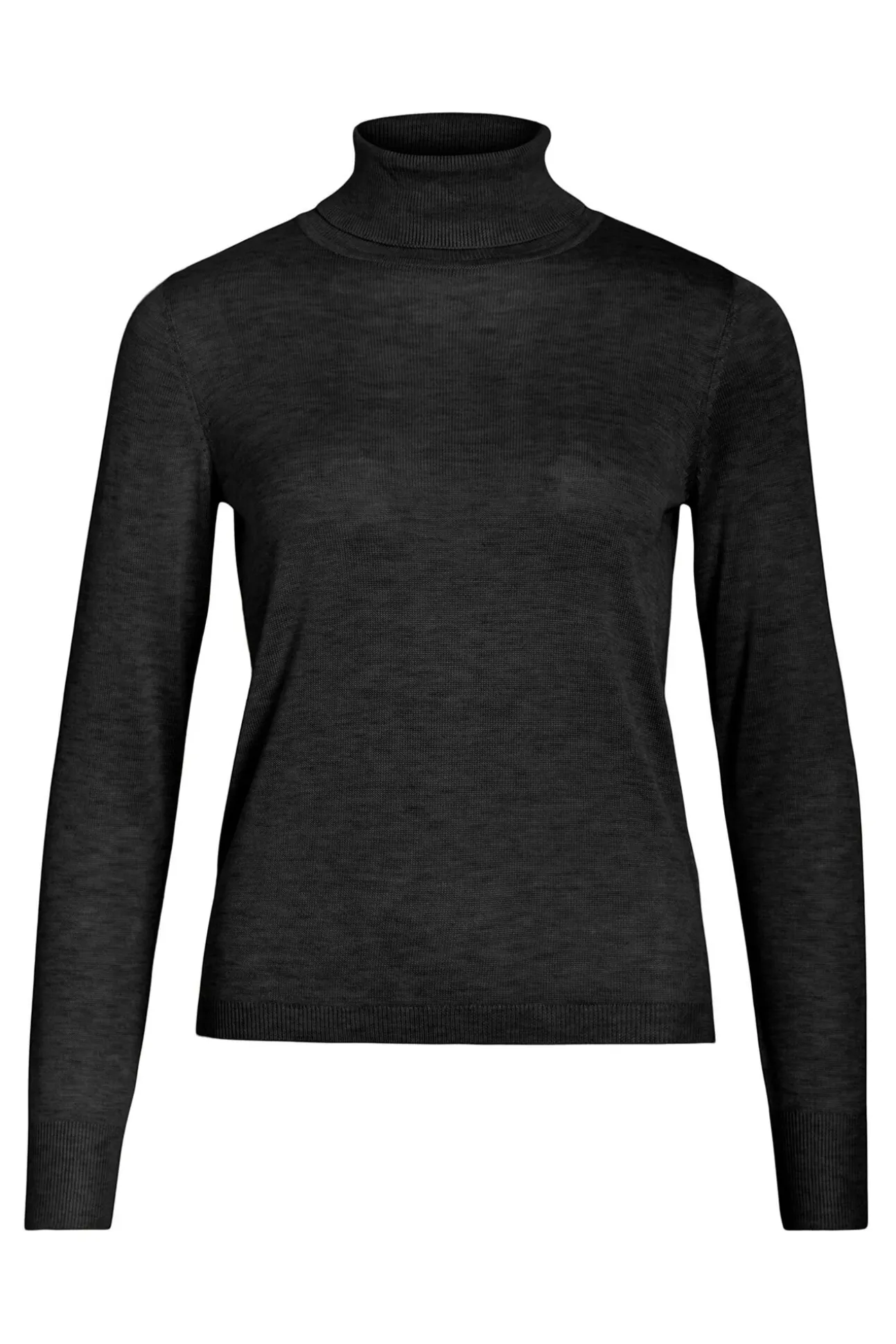 Camisola de gola alta com viscose