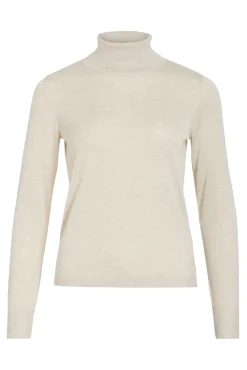 Camisola de gola alta com viscose