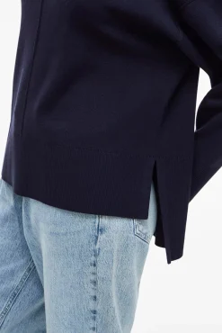 Camisola de gola alta de viscose