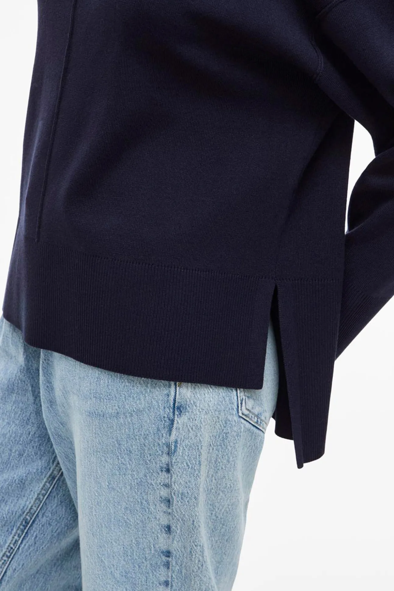 Camisola de gola alta de viscose
