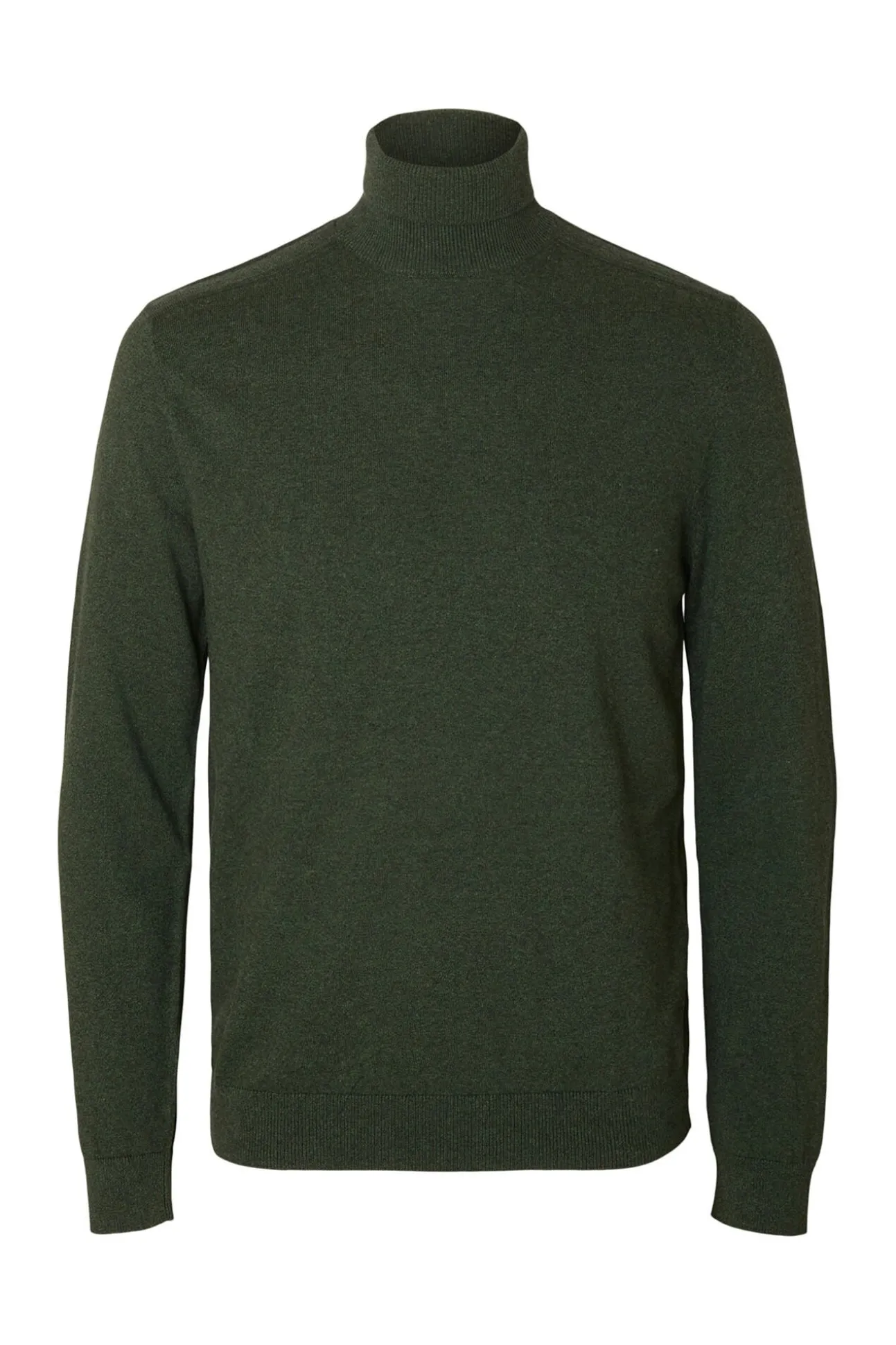 Camisola de gola de algodão orgânico