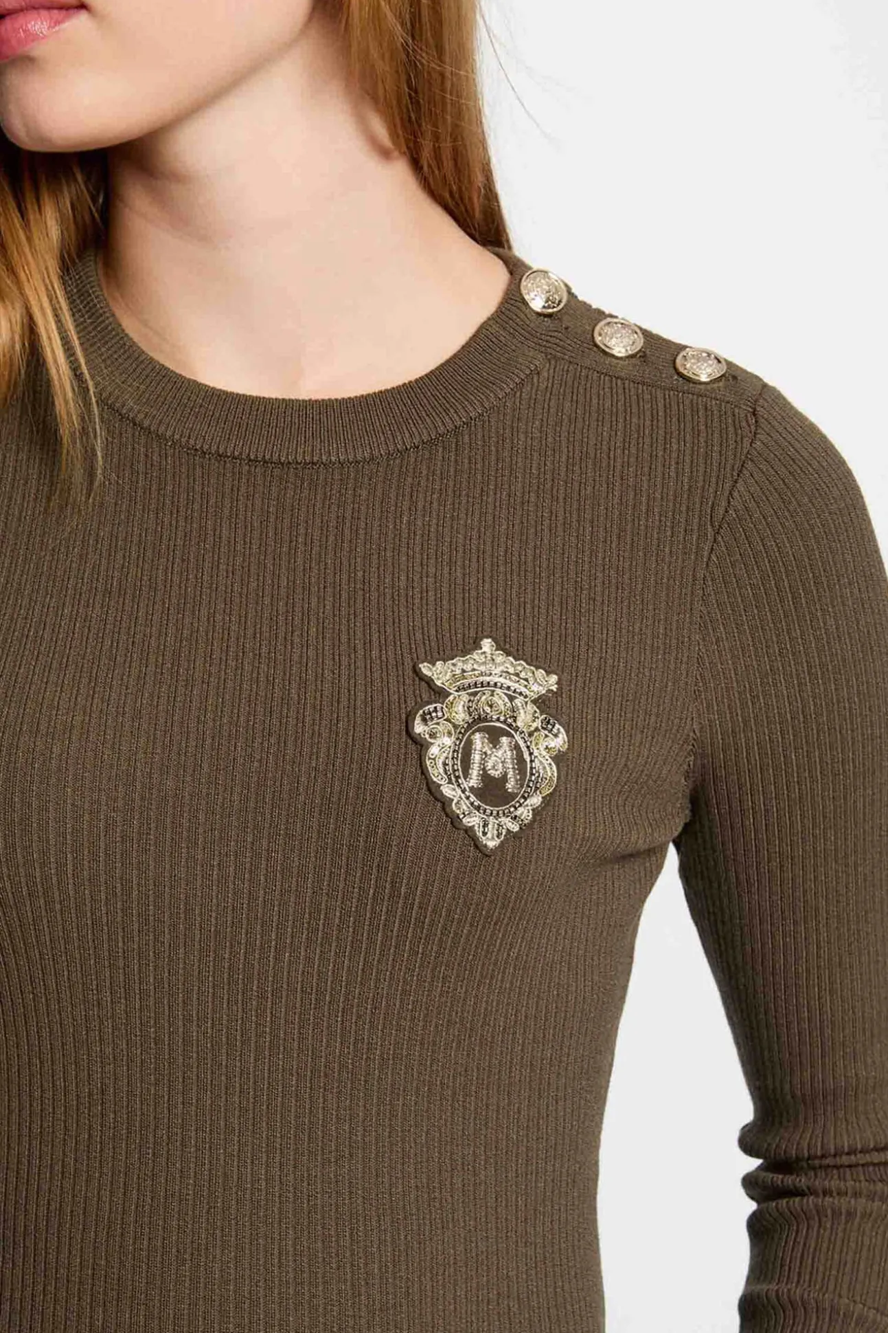 Camisola de gola redonda