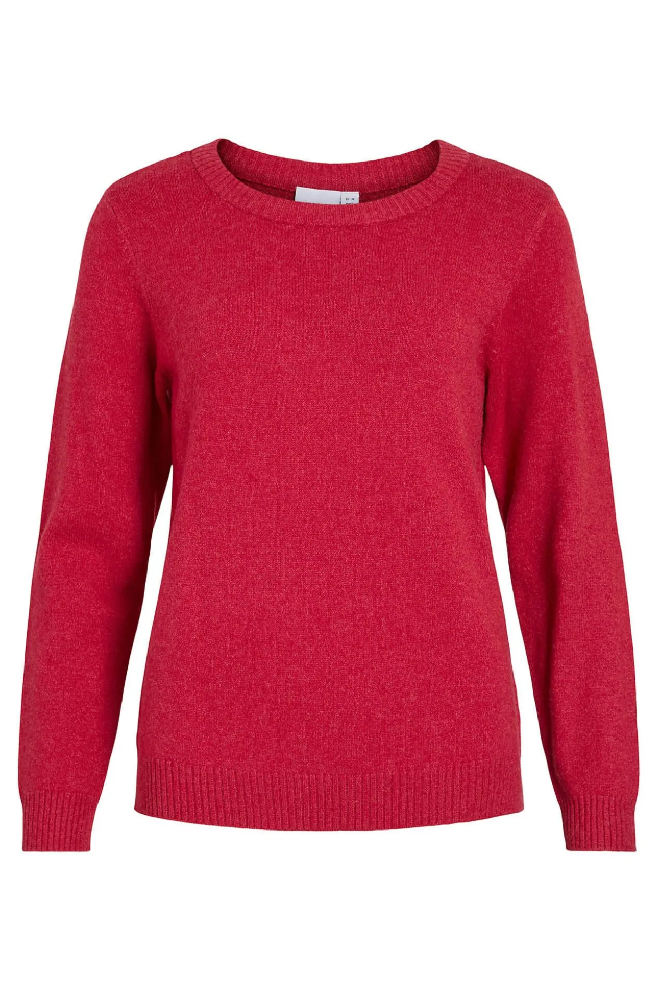 Camisola de gola redonda de viscose
