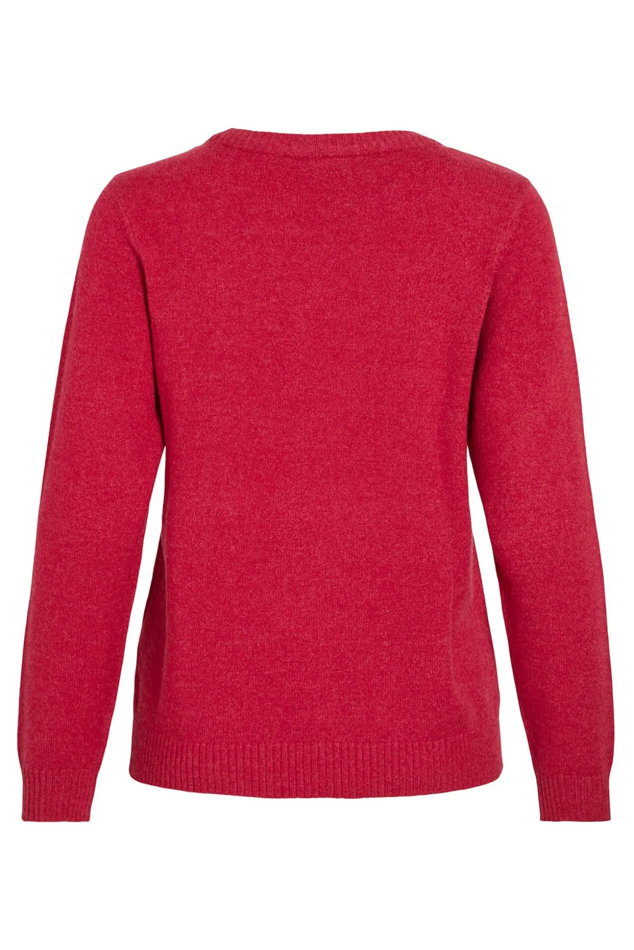Camisola de gola redonda de viscose