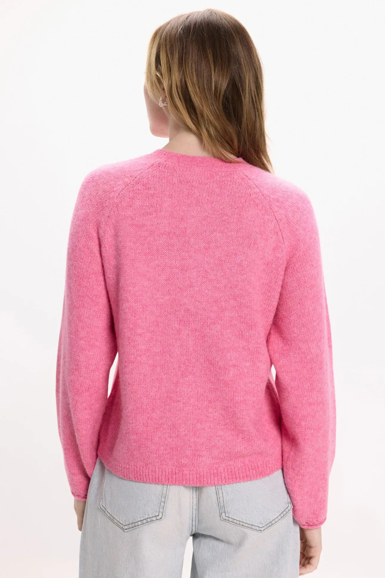 Camisola de malha com detalhe de punho