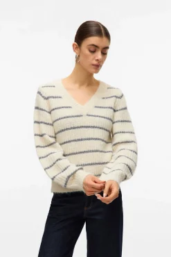 Camisola de malha com detalhes em lurex